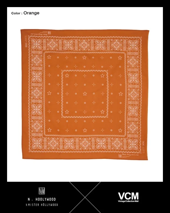 N.HOOLYWOOD × VCMコラボバンダナ(オレンジ)