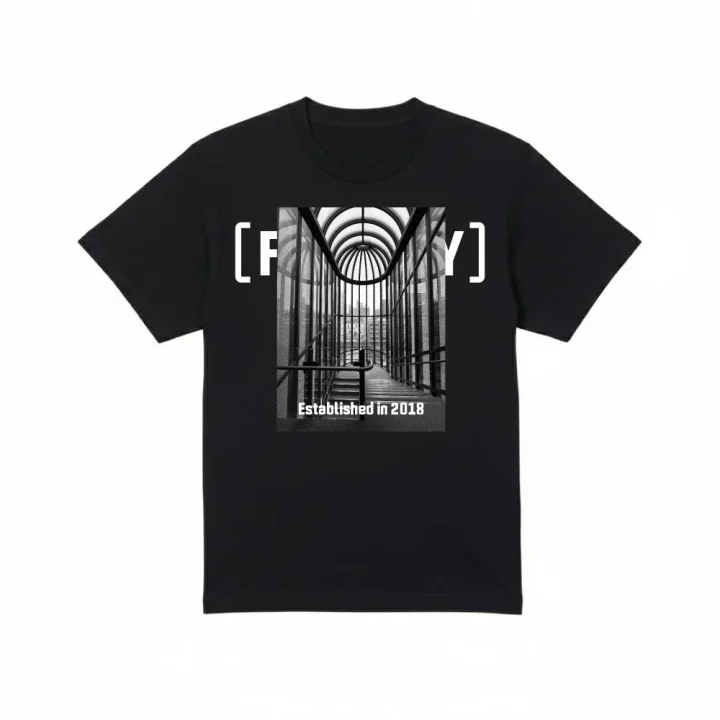 Geometric T-Shirt (黒)