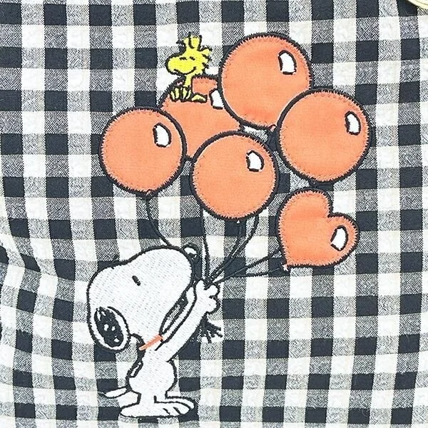 スヌーピー刺繍アップ