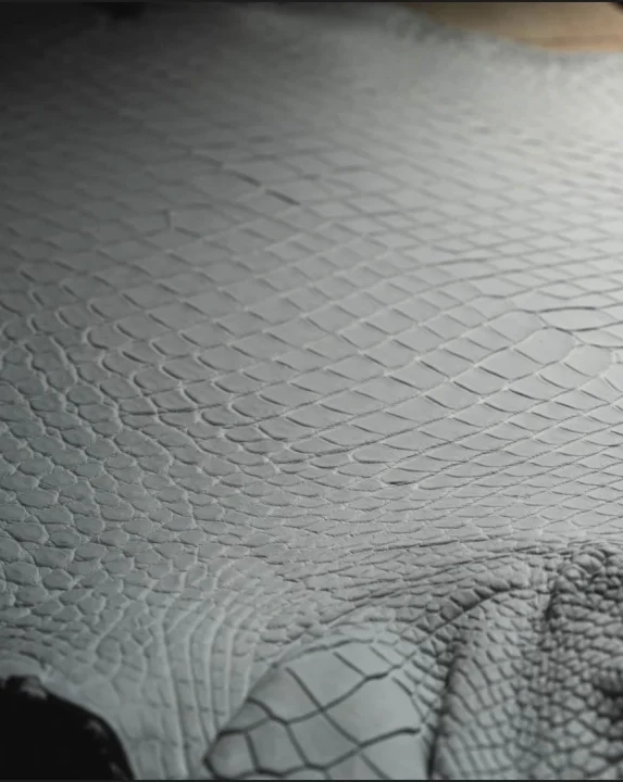 ワニ革のクローズアップ