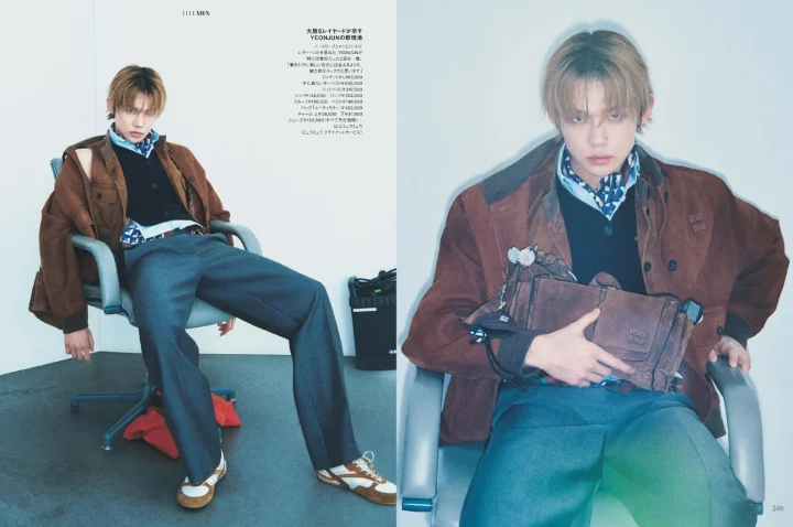 TOMORROW X TOGETHER YEONJUNさんとミュウミュウのコレクション