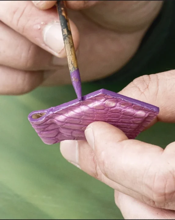 コバ仕上げの塗装