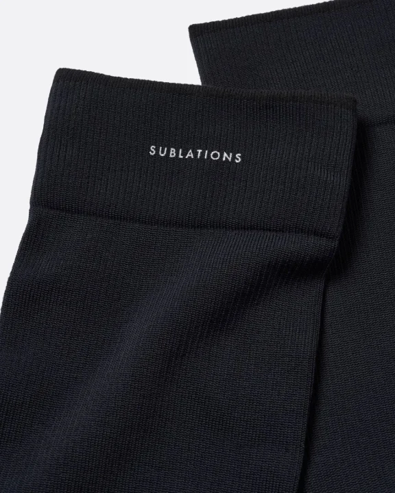 Tabio MEN×SUBLATIONS LOGO HIGH SOCKS ロゴ