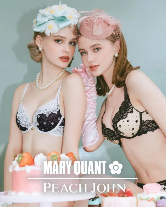 PEACH JOHNとMARY QUANTのコラボレーション