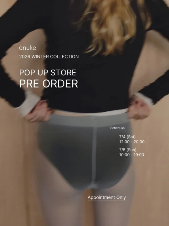 ànuke 2026 WINTER COLLECTION POP UP STORE PRE ORDER
