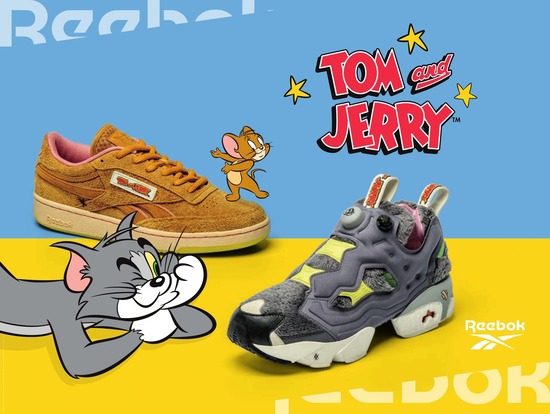 【コラボ】Reebok × トムとジェリー　アニメのワンシーンをプリントしたTシャツやスニーカー発売