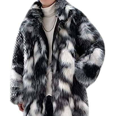 【画像】身長170cmなんやがこういう毛皮のコートに憧れてる