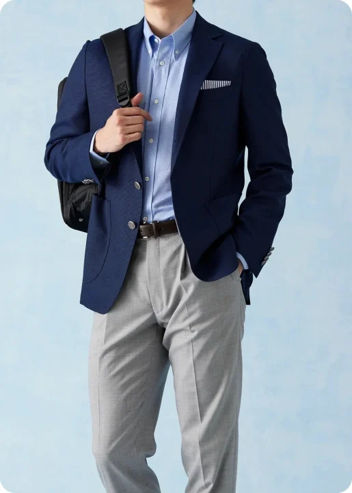 ビジネスカジュアル男性