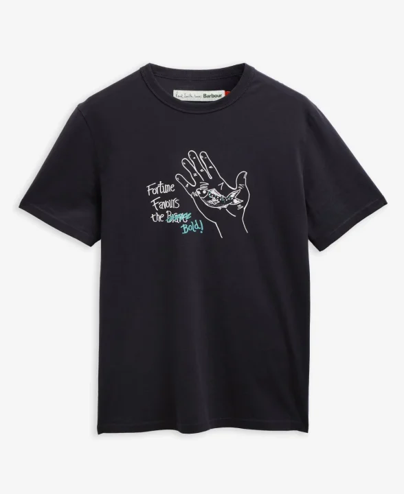 Fortuna Fishのイラストが入ったTシャツ