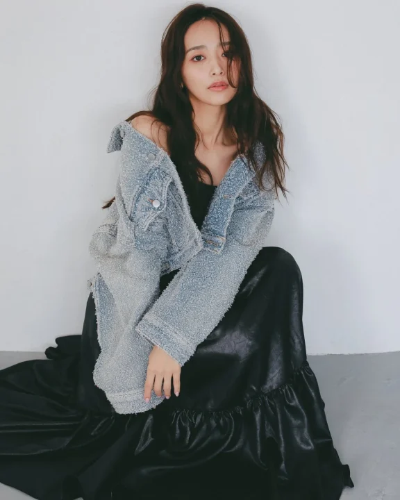 デニムライク ショートジャケット