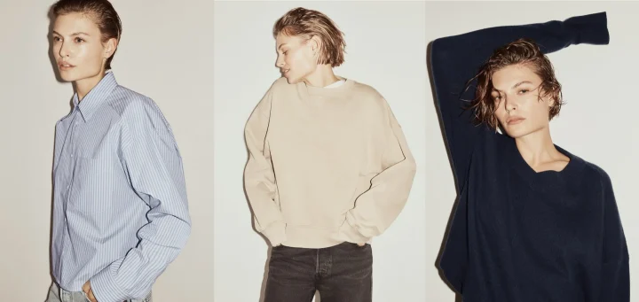 H&M Studio Essentialsのミニマルな着こなし