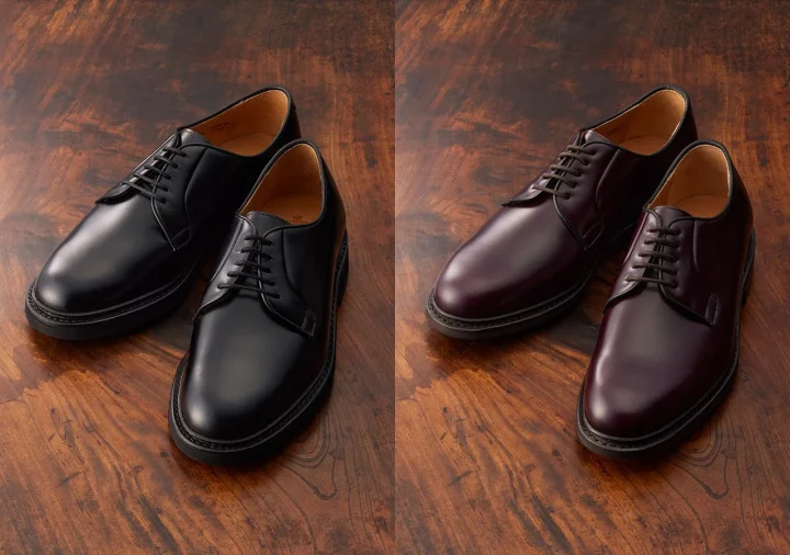 Berwick1707 黒とバーガンディの革靴