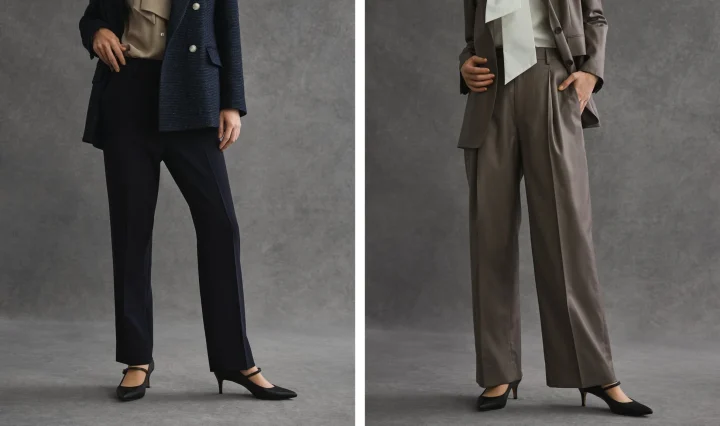 KASHIYAMA PREMIUM WOMENのパンツスタイルを着用した女性モデル