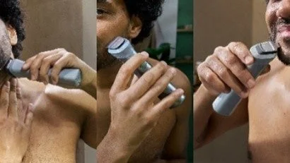 ヒゲトリミングのプロセス