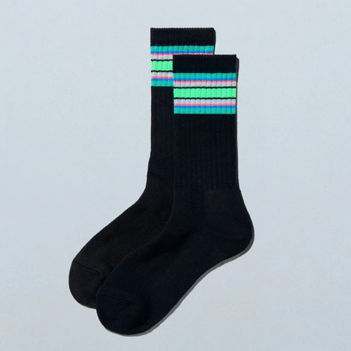 2026 春の色/ブラックラインソックス