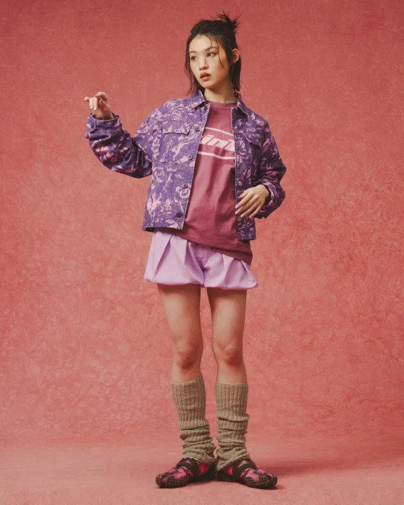 atmos PINK 2026 Spring Summer Purple Jacket Look