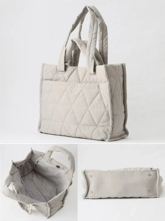 はっ水2Wayキルトトートバッグ