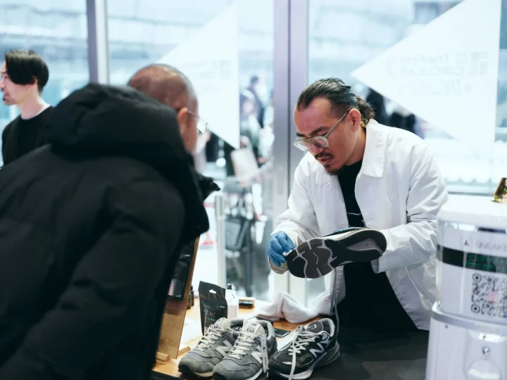 スニーカーのクリーニング体験