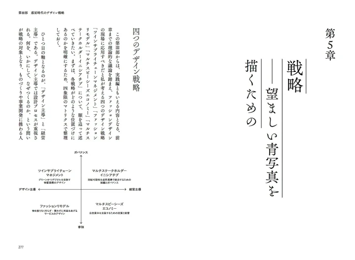 書籍ページ「四つのデザイン戦略」
