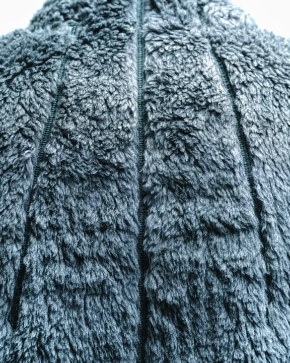 フリース生地のクローズアップ