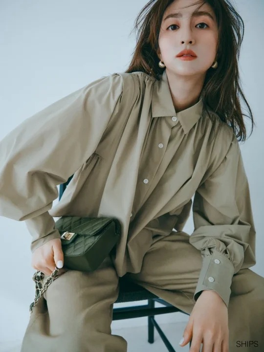 TEXBRID® ギャザーブラウス