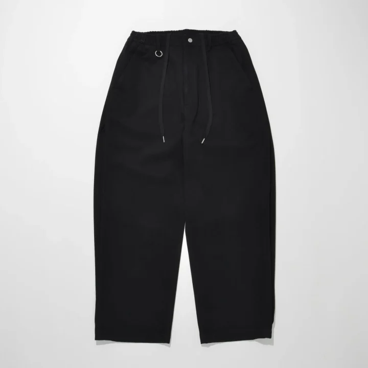 Pigment dyed Twill Side-tuck Wide Pants