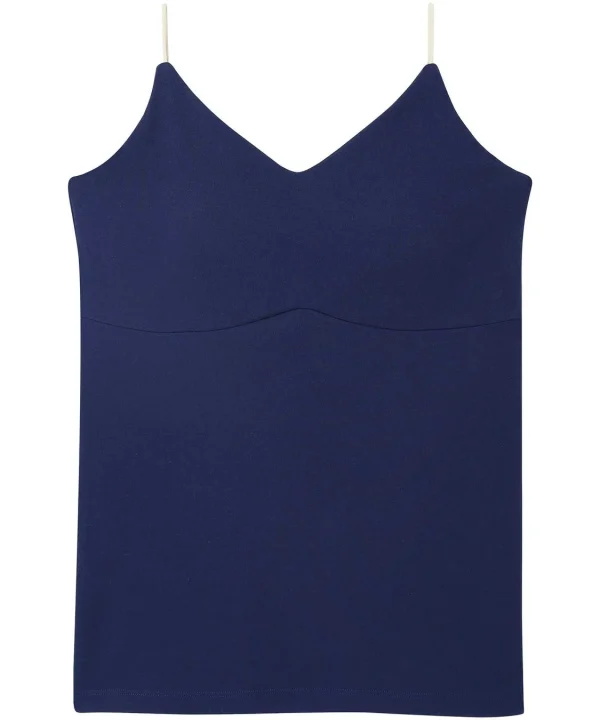 Ungrid マルチカラーカップ付きキャミ ネイビー