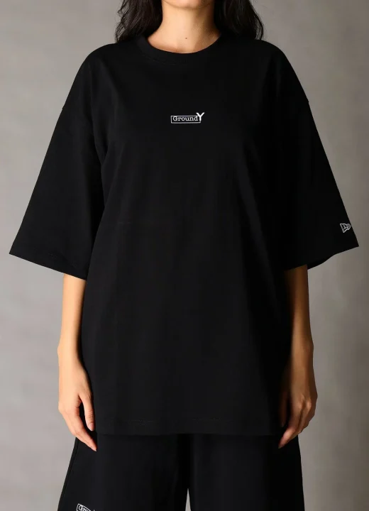 S/S Oversized Cotton Tee (Black)着用イメージ