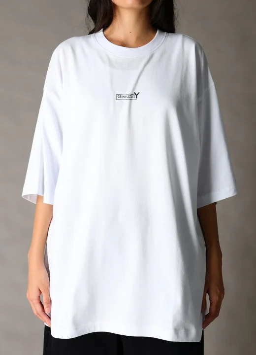 S/S Oversized Cotton Tee (White)着用イメージ