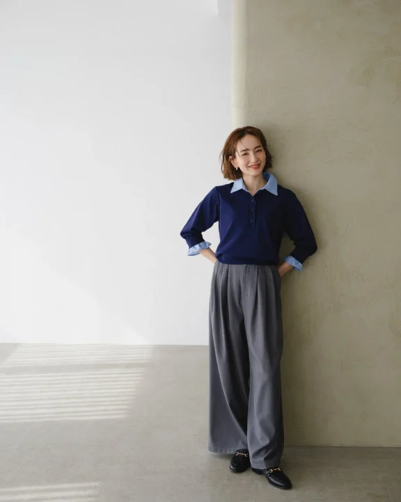 デザインニットプルオーバー