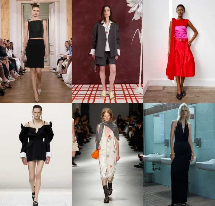 ランウェイを歩くモデルたち