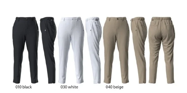 ストレッチドビー裾スリットテーパードパンツ 622-6131500