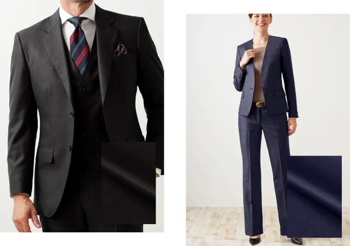 男性と女性がビジネススーツを着用している画像