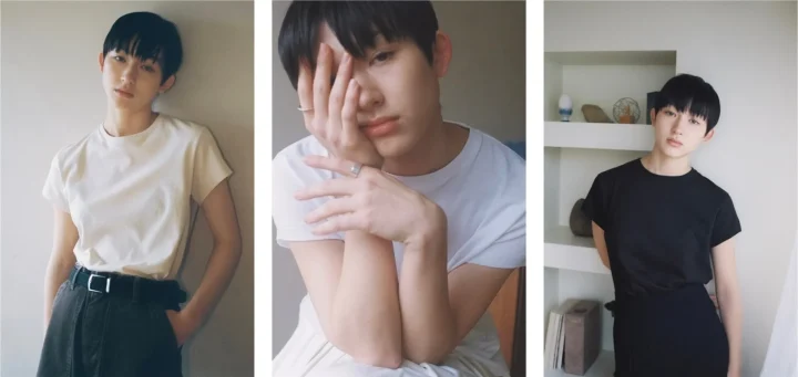 3PクルーネックTシャツ by THE DODO JEAN