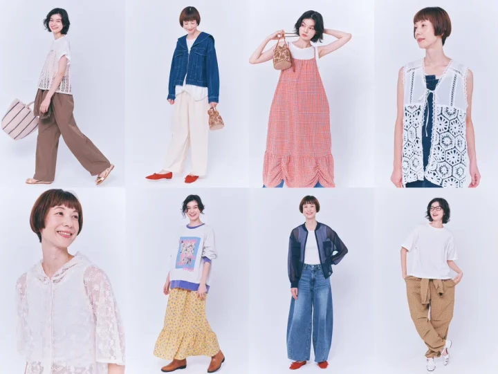 春夏のカジュアルファッションを着こなす女性たち