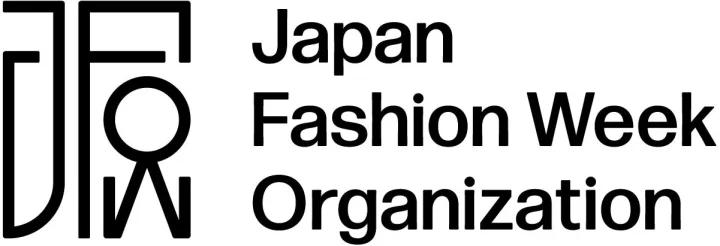 「Japan Fashion Week Organization」の文字と、JFWを象ったスタイリッシュなロゴマーク