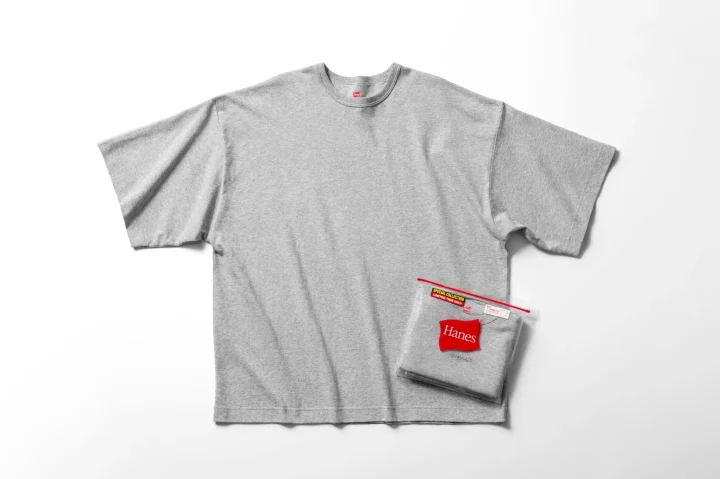 Hanes originals BIG T-SHIRTS Heather Gray