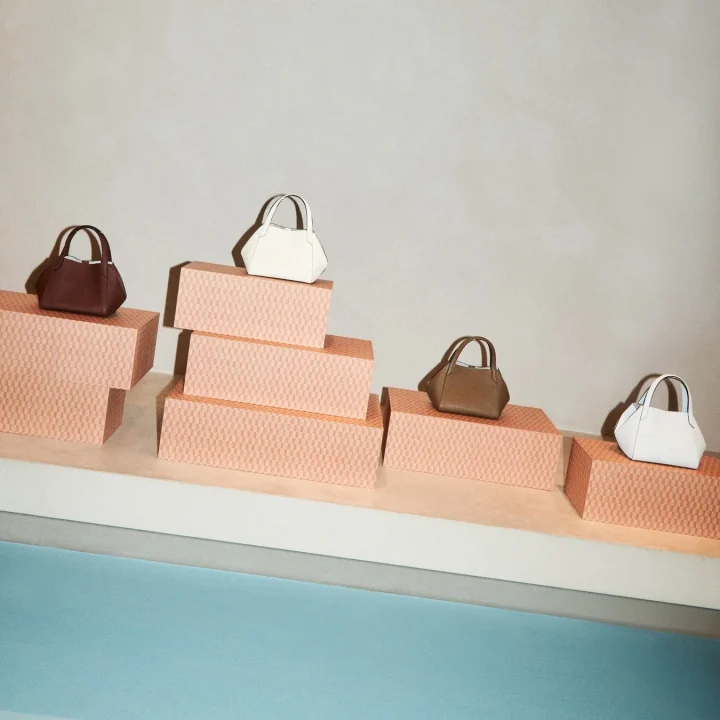 ディスプレイされたミニバッグ