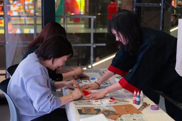 クラフトワークショップの様子