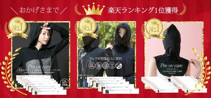 楽天ランキング1位獲得をアピールする画像