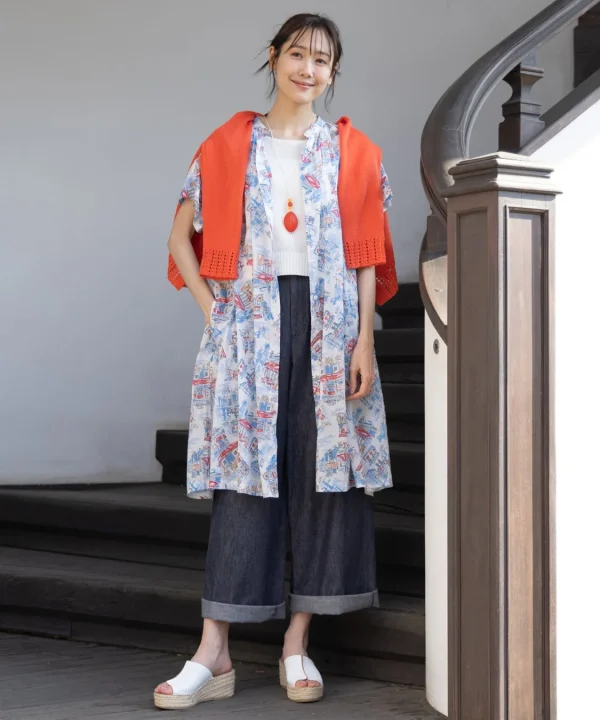 アクセントカラーを使った着こなし