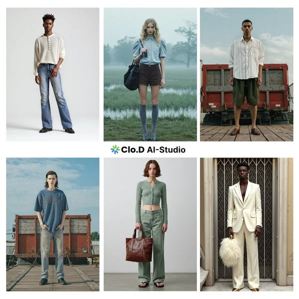 AIスタジオでのモデル生成イメージ