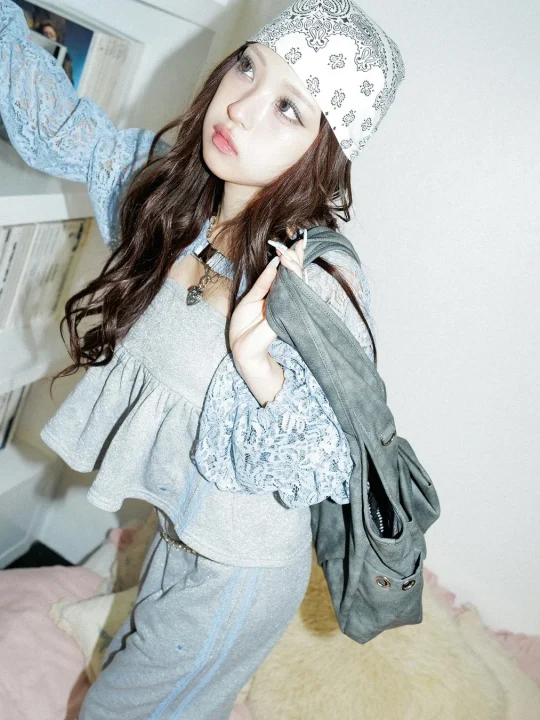 ラメスウェットビスチェ