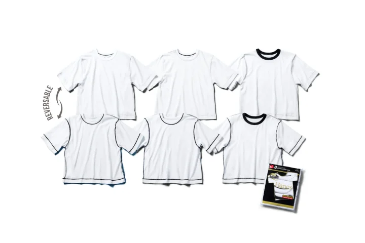 REVERSABLE Hanes White S