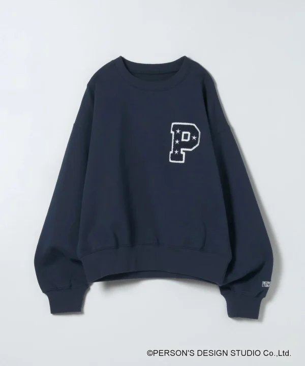 ネイビーのPスウェットプルオーバー