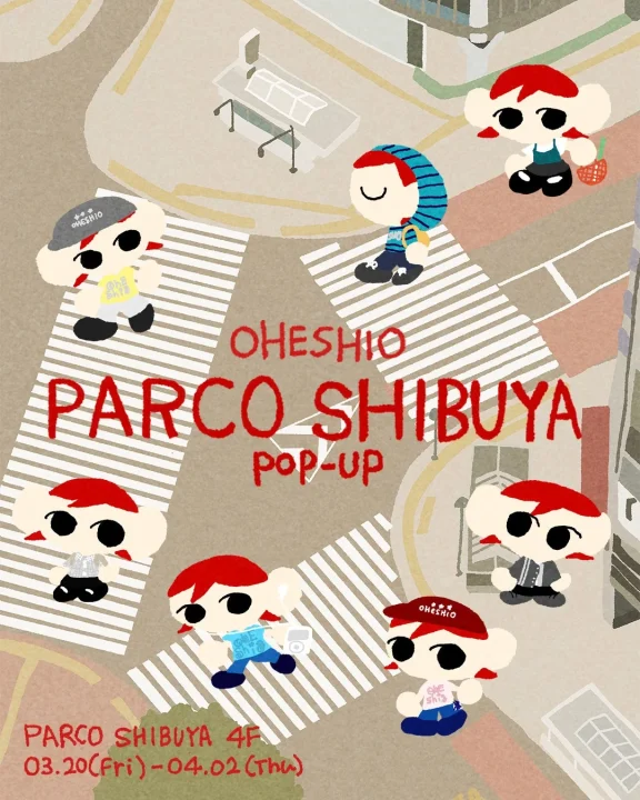 OHESHIO渋谷PARCOポップアップストアの告知イラスト
