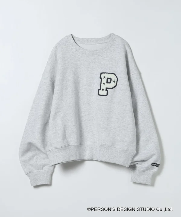 グレーのPスウェットプルオーバー