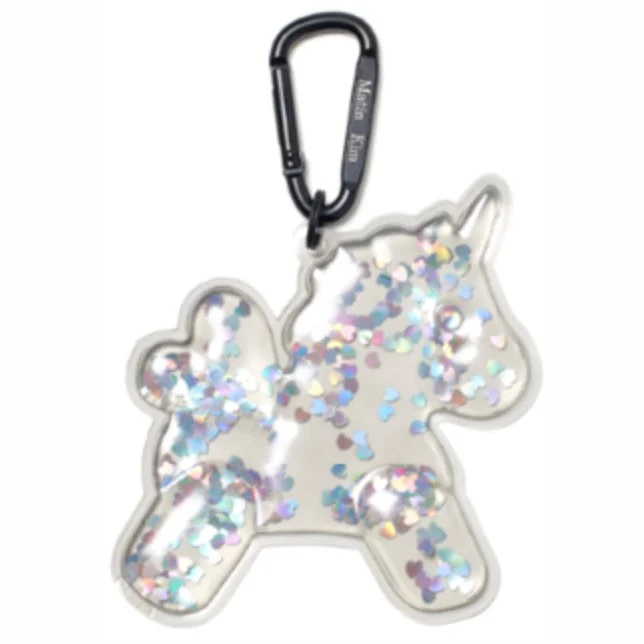 UNICORN JELLY GLITTER KEYRING