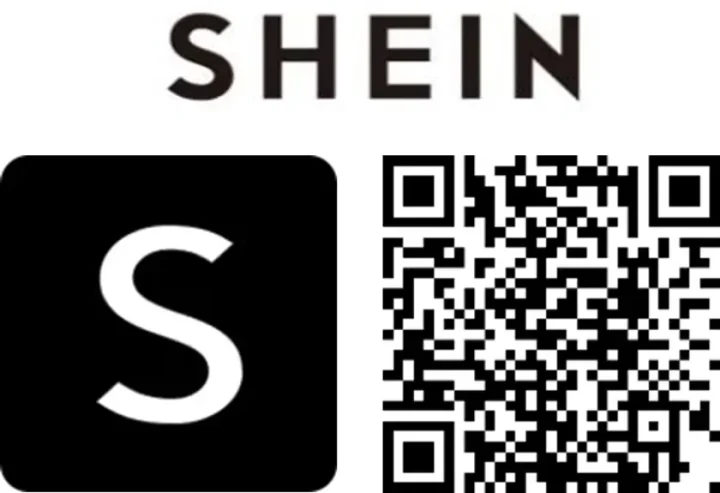 SHEINロゴ、およびQRコード