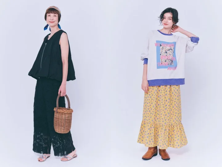 モデル香菜子さんと堀井ノノさん